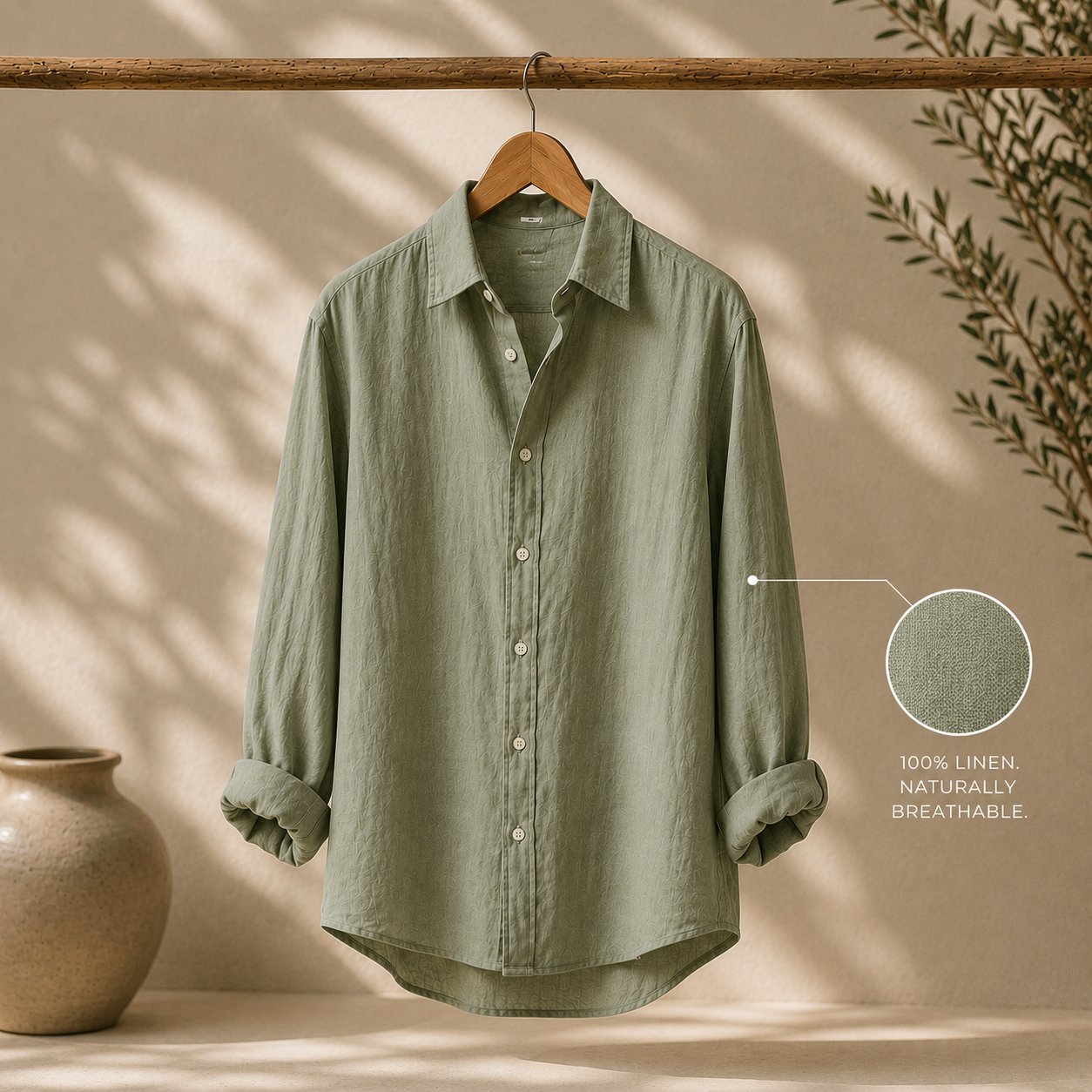 Sage Green Linen shirt