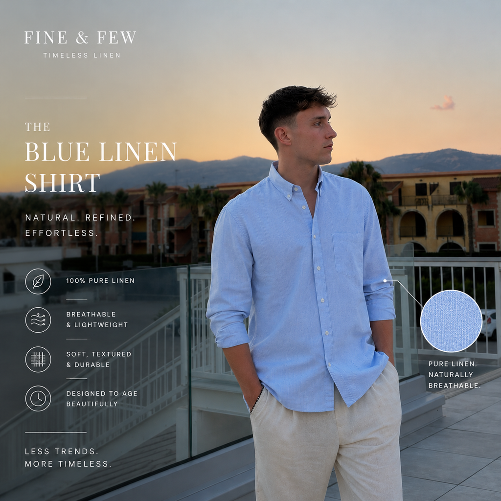 Blue Linen Shirt