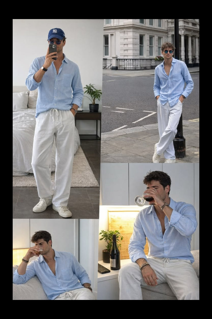 Blue Linen Shirt
